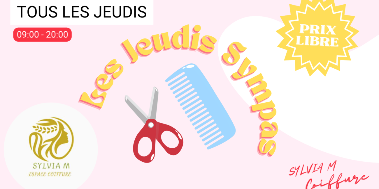 Jeudis Sympas at Sylvia M Coiffure, the hairdresser at the Grand Hospice in Brussels