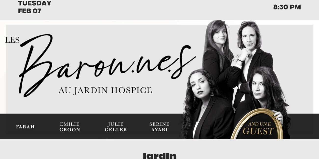 LES BARONNES HUMOR STAND UP JARDIN HOSPICE GRAND HOSPICE