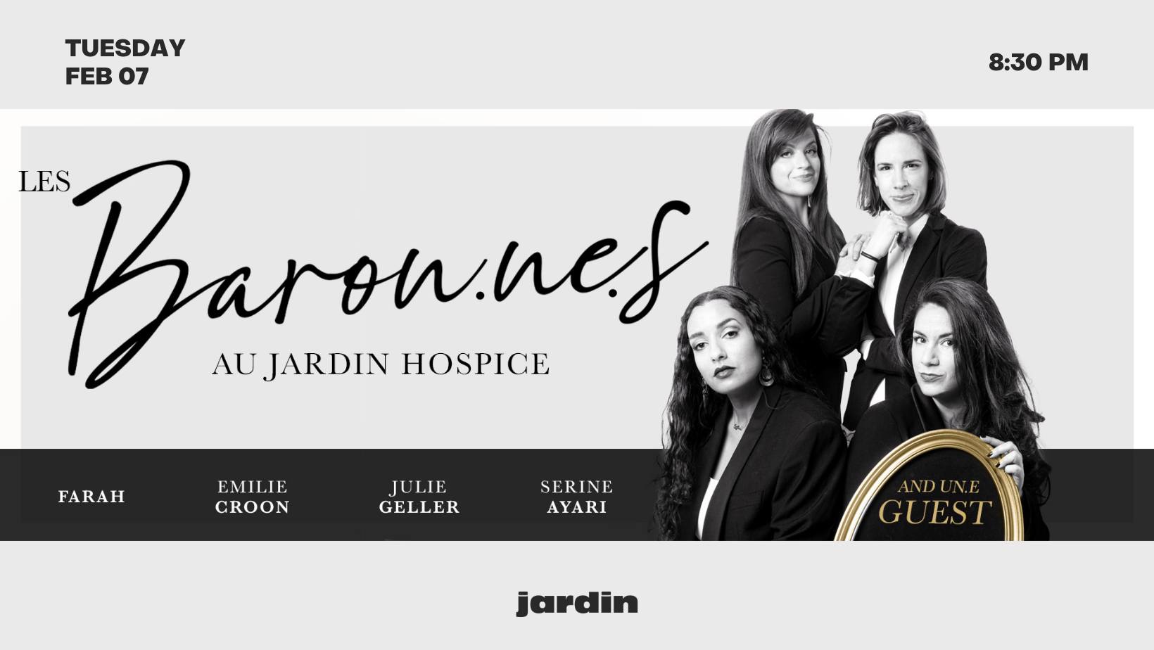 LES BARONNES HUMOR STAND UP JARDIN HOSPICE GRAND HOSPICE