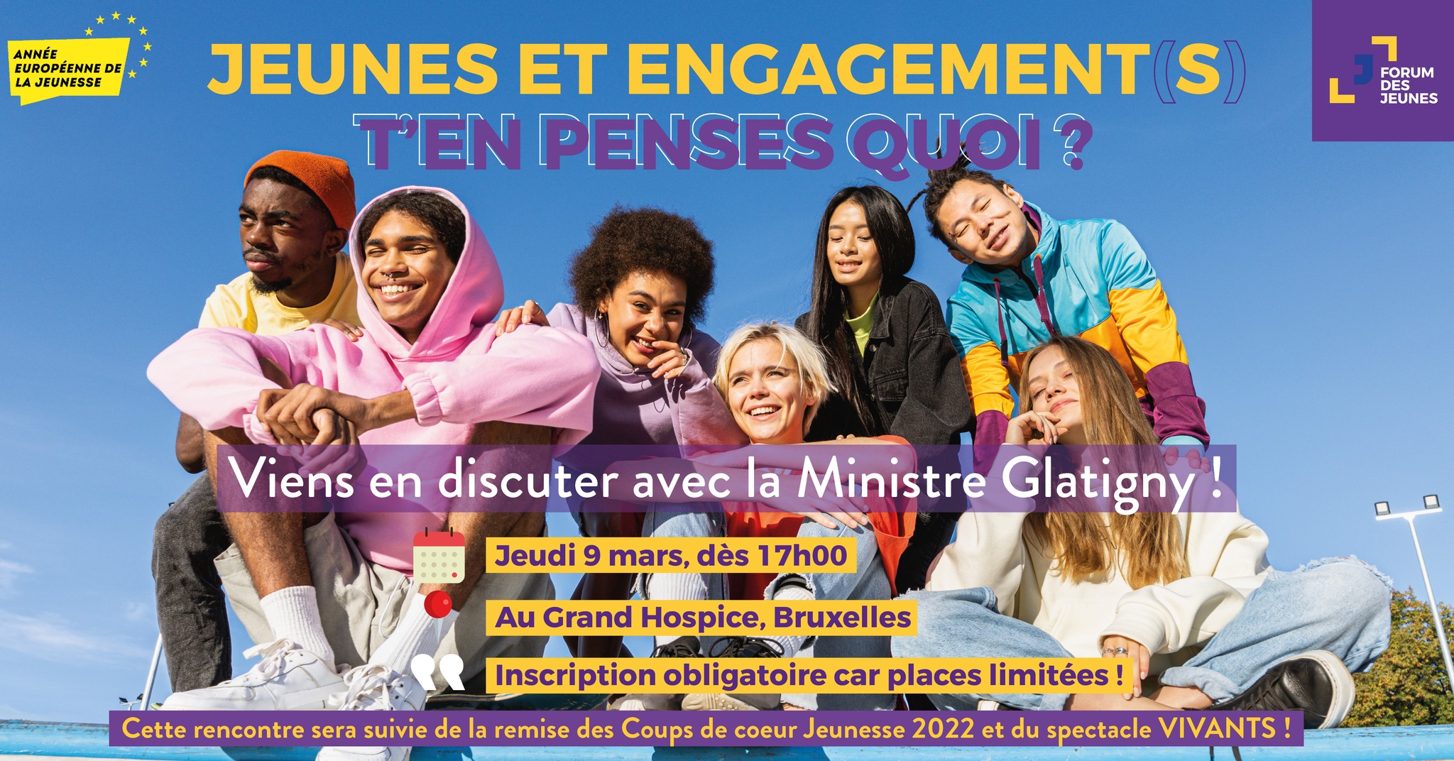 jeunes & engagement, forum des jeunes, discussion ministre